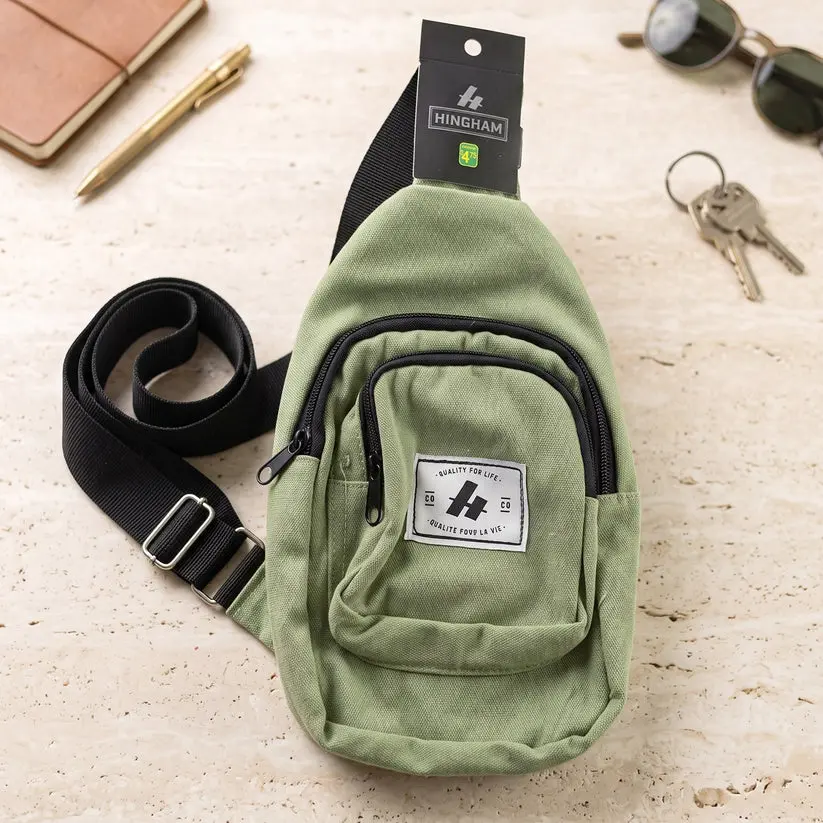 Multi Pocket Sling Crossbody Chest Bag Compact Canvas Bag 6.webp