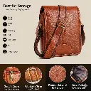 Trendy Unisex PU Leather Sling Bag Crossbody Messenger Bag for Men & Ladies 5.webp