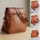 Trendy Unisex PU Leather Sling Bag Crossbody Messenger Bag for Men & Ladies 4.webp