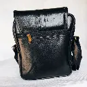 Multipurpose PU Leather Unisex Crossbody Shoulder Sling Bag with Adjustable Strap for Travel Black main 3.webp