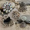 Oxidised Silver Jhumka Earrings (1).webp
