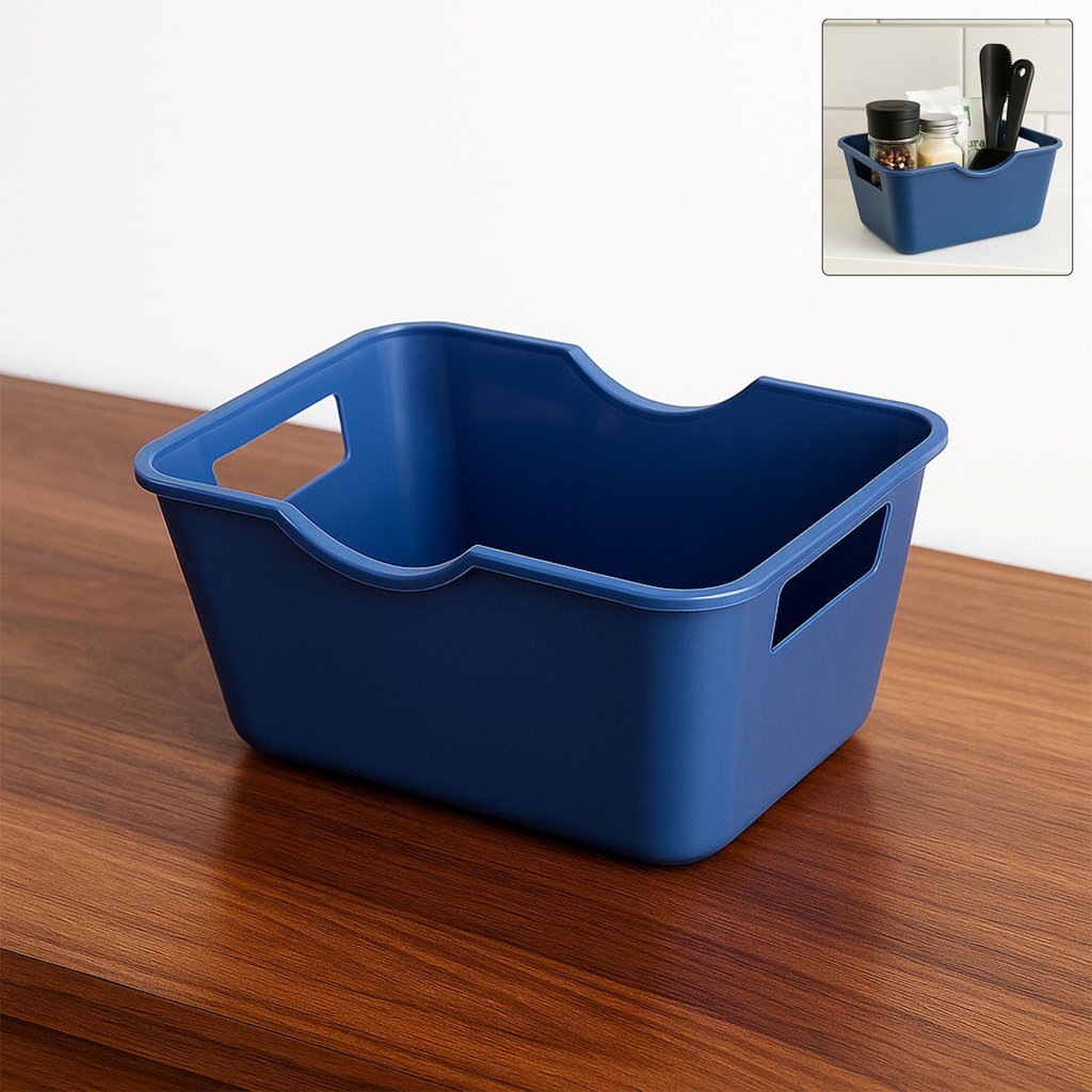 Storage Basket Organizer – Durable, Compact Utility Basket with Handles (Pack Of 3 Pieces)
