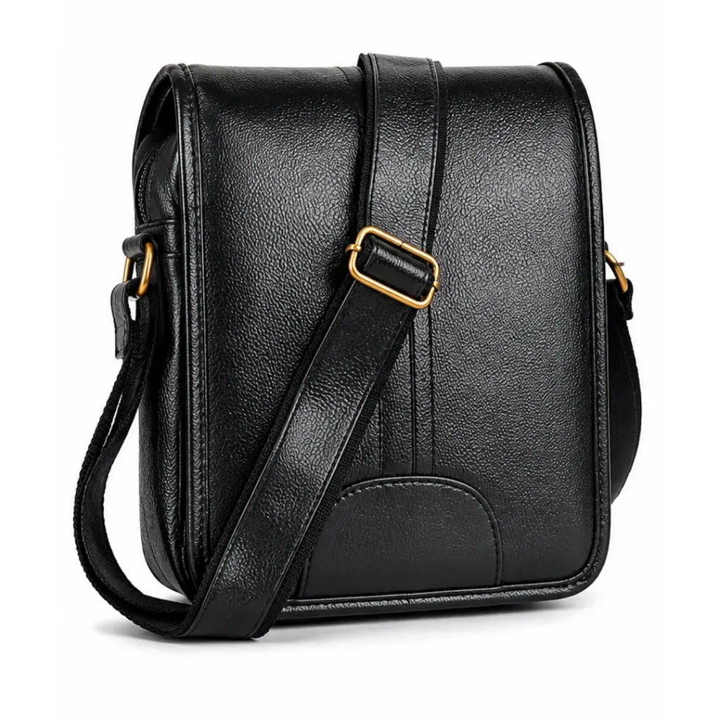 Trendy Unisex PU Leather Crossbody Messenger Bag