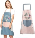 Kitchen Assorted Waterproof Apron with Hand Wipe Pockts, Big Front Pocket Hand-Wiping Towel | Comfortable Wear-Resistant Chef Apron for Cooking