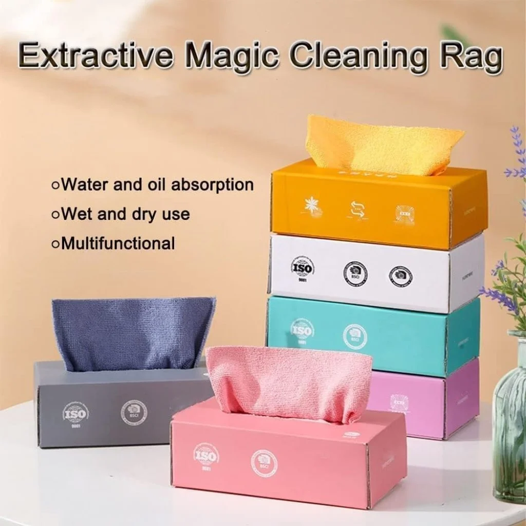 20 PCs Reusable Cleaning Cloth Elevate Your Cleaning Perfect for Kitchens New Extractable Microfibre Cloths Multi-Purpose Towel for Kitchen Dish Housekeeping Window Car (Multicolor)